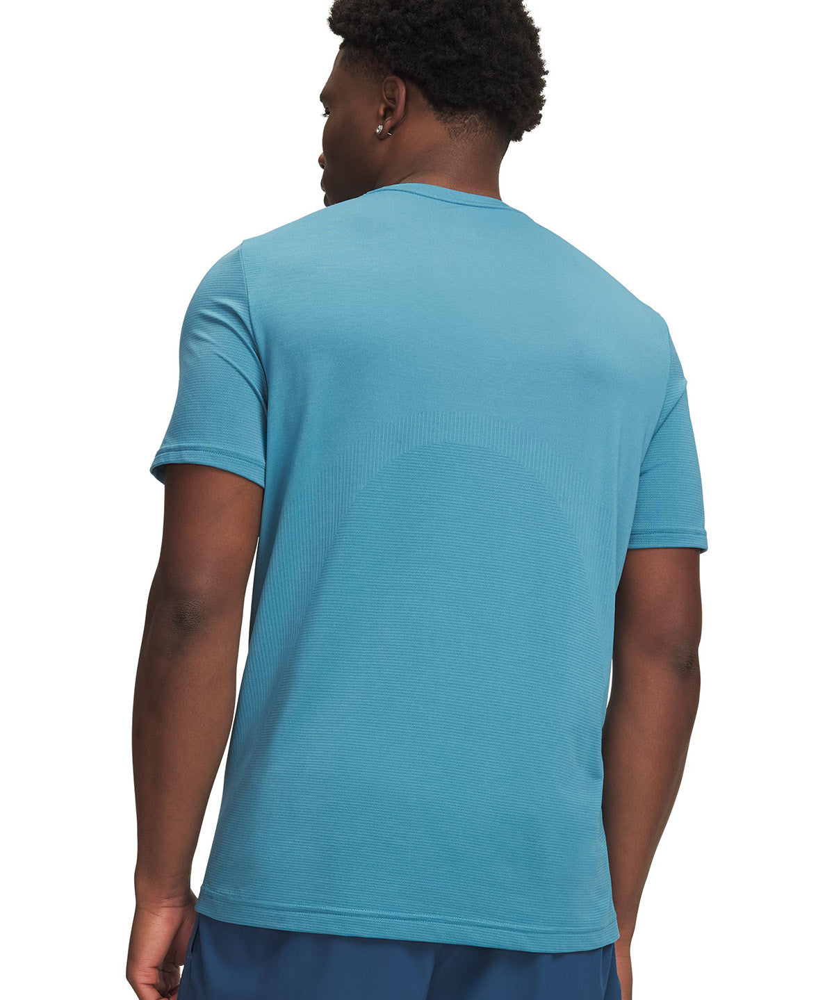 UA Vanish Elite Seamless SS Polera Manga Corta azul para hombre