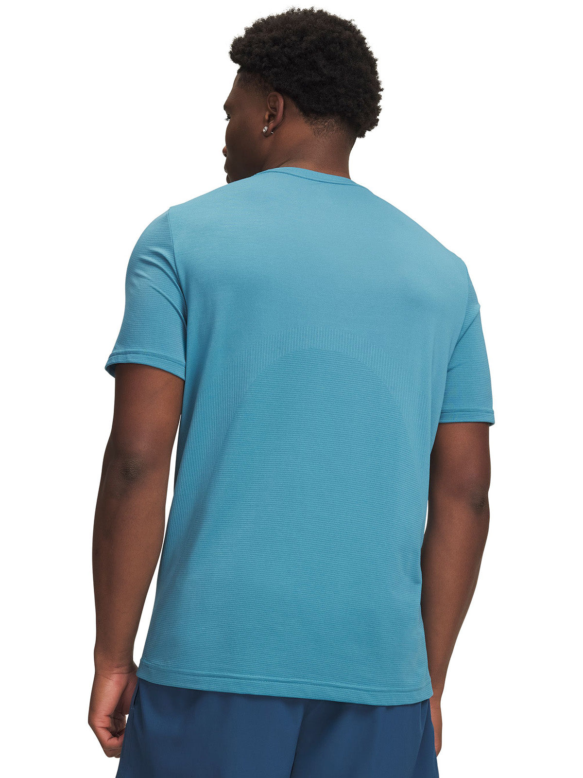UA Vanish Elite Seamless SS Polera Manga Corta azul para hombre