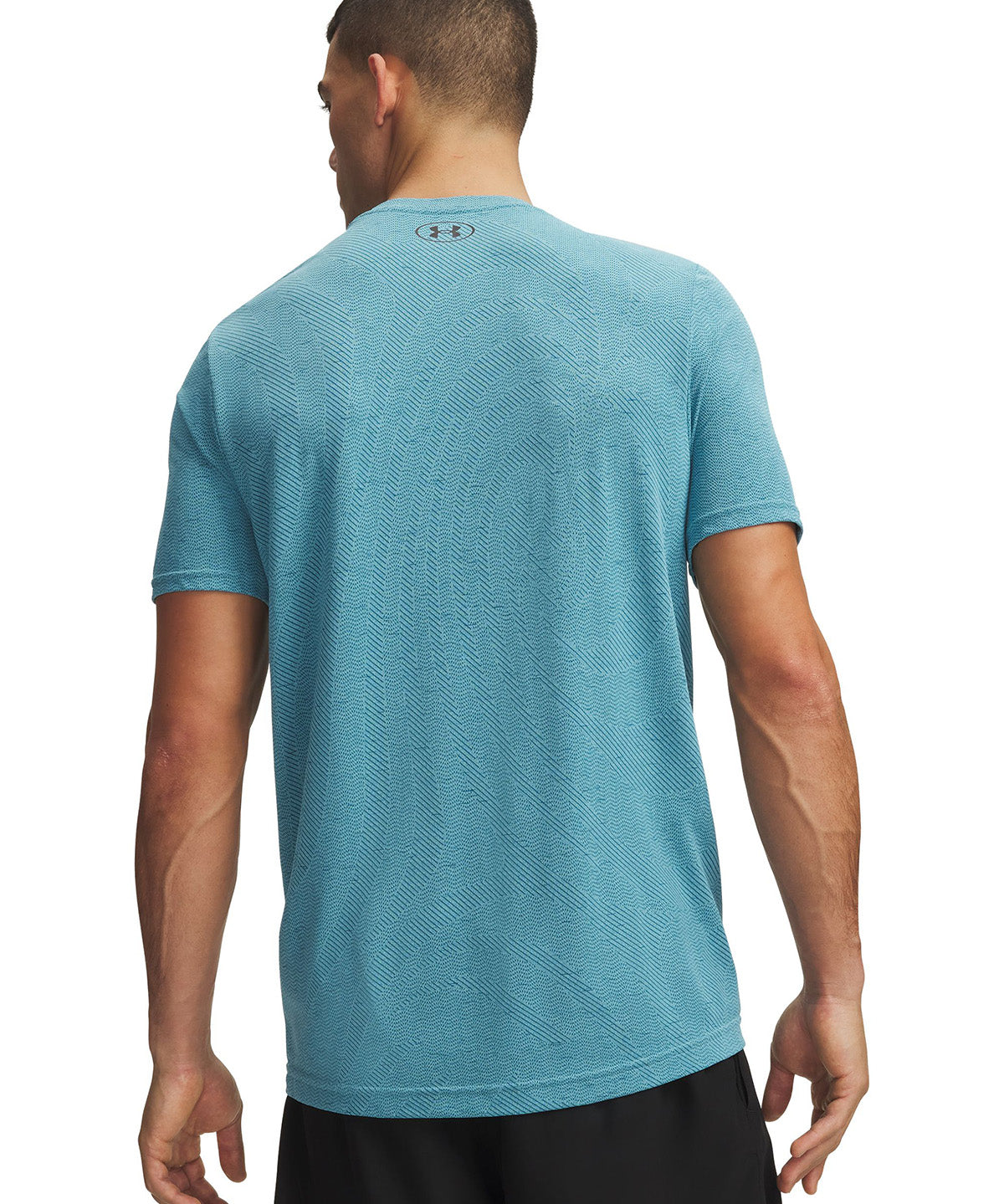 UA Vanish Seamless Novelty SS Polera Manga Corta azul para hombre