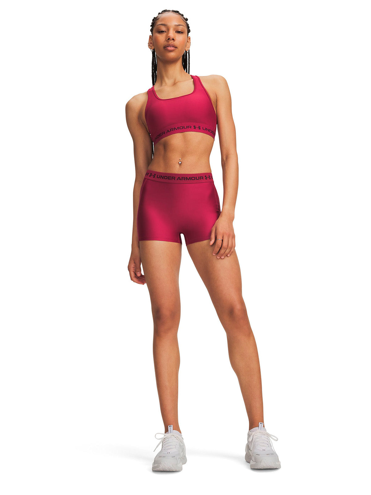Calza UA HeatGear roja para mujer