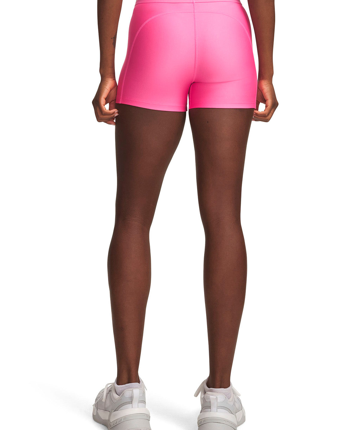 Calza UA HeatGear Shorty rosada para mujer