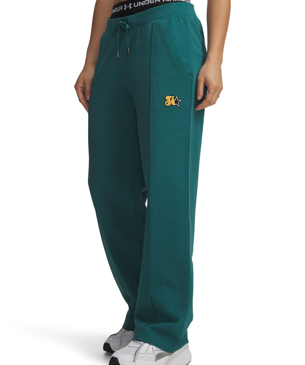 UA Sport Terry Trend Pantalon verde para mujer