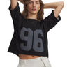 UA Burnout 96 Polera Manga Corta negro para mujer