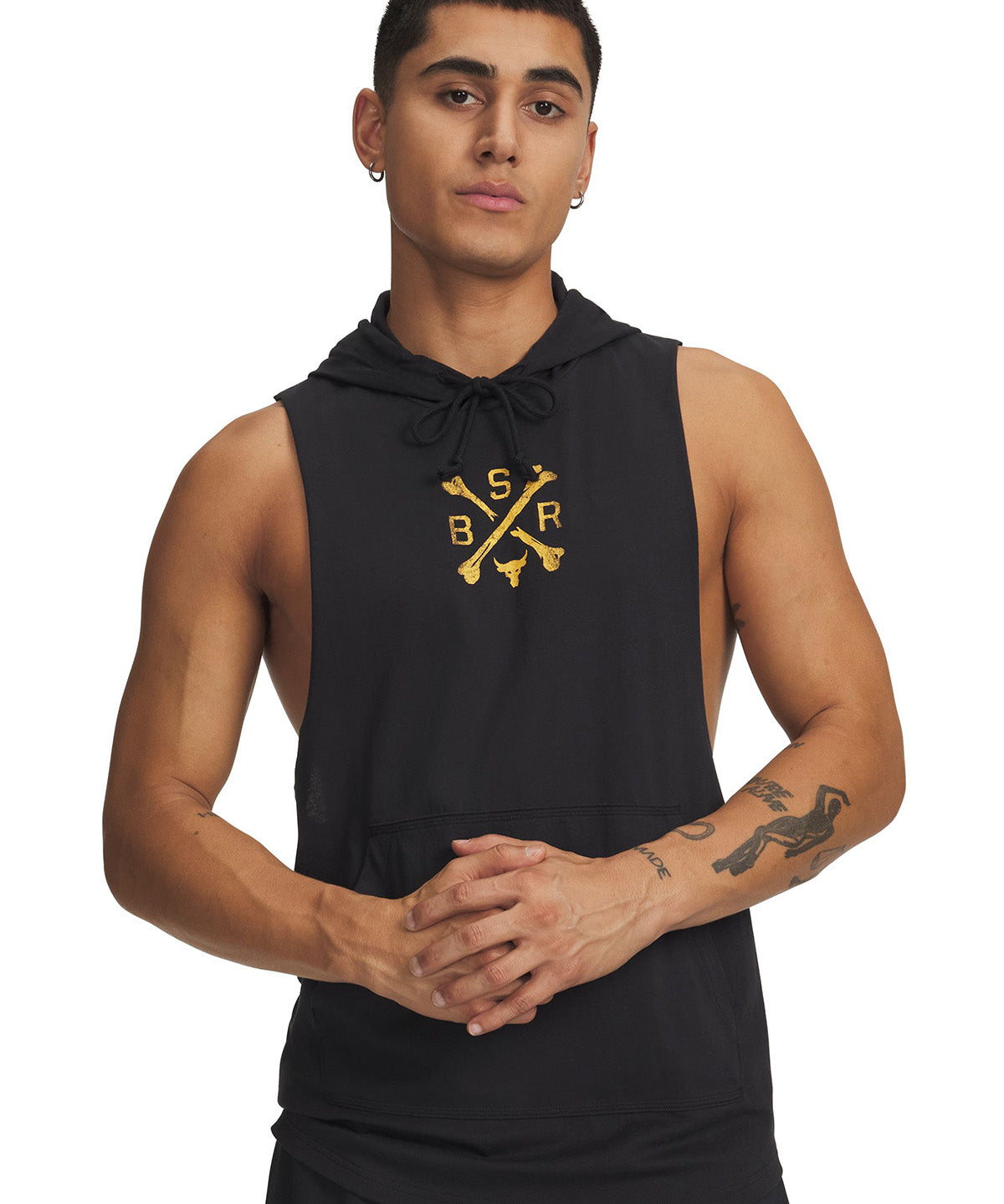 UA Project Rock Polera sin mangas negro para hombre