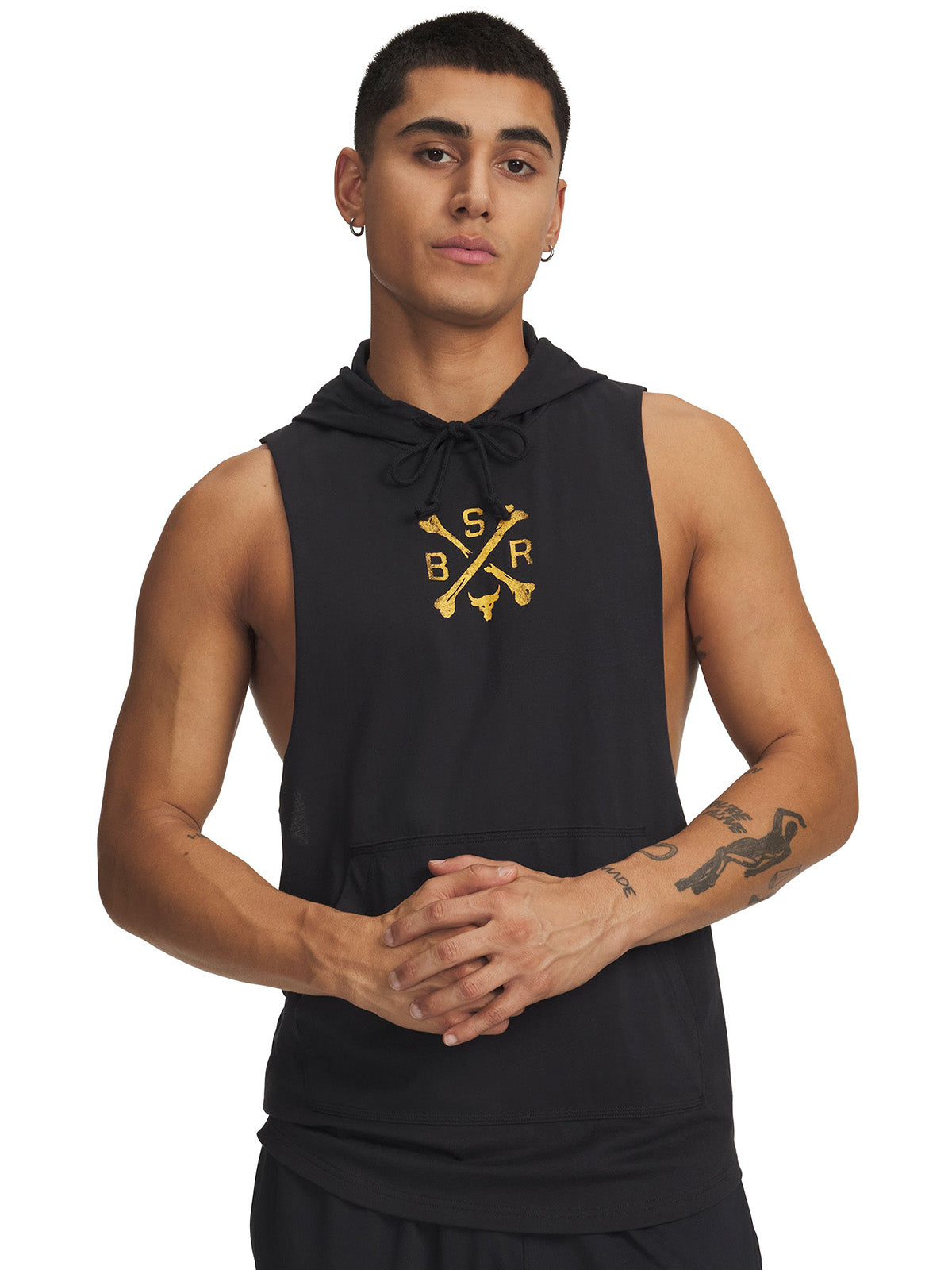 UA Project Rock Polera sin mangas negro para hombre