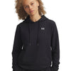 UA Sport Terry Hoodie Poleron negro para mujer