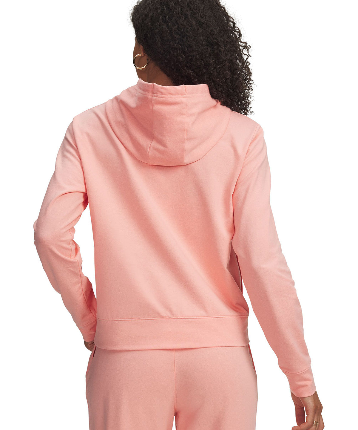 UA Sport Terry Hoodie Poleron rosado para mujer