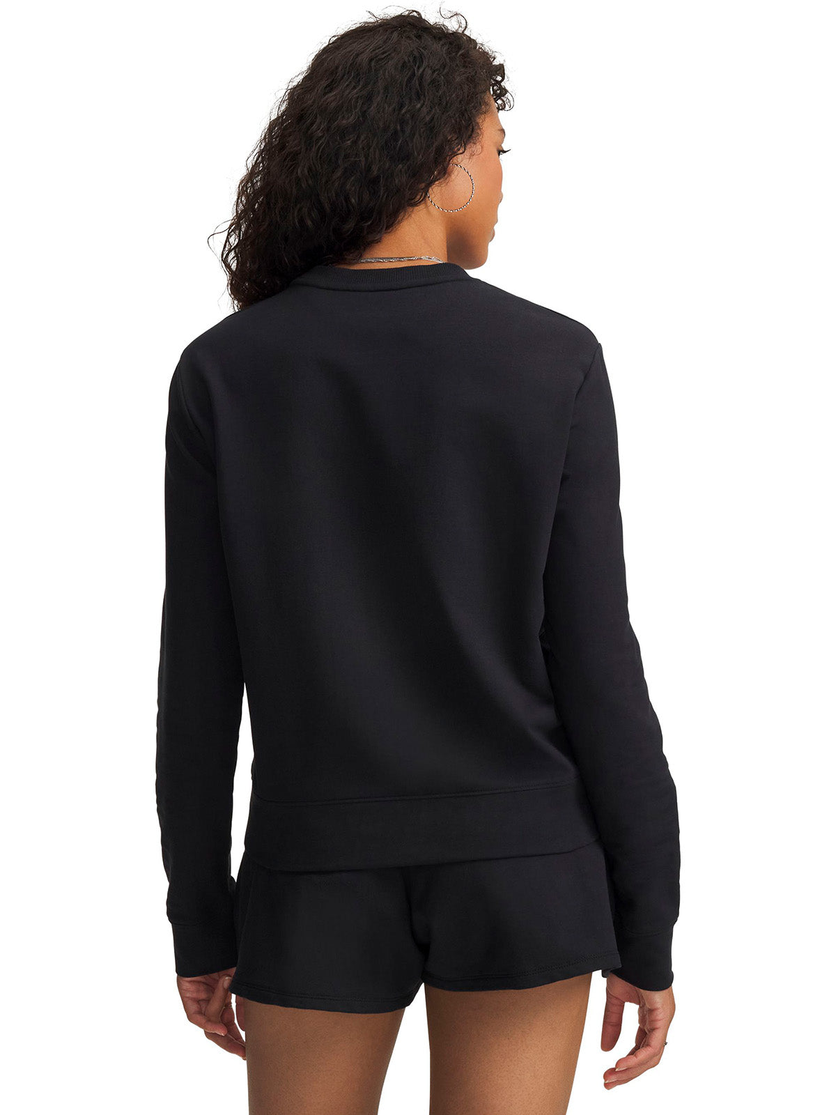 Poleron UA Sport Terry negra para mujer