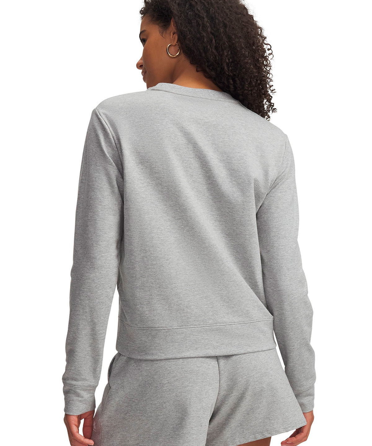Poleron UA Sport Terry gris para mujer