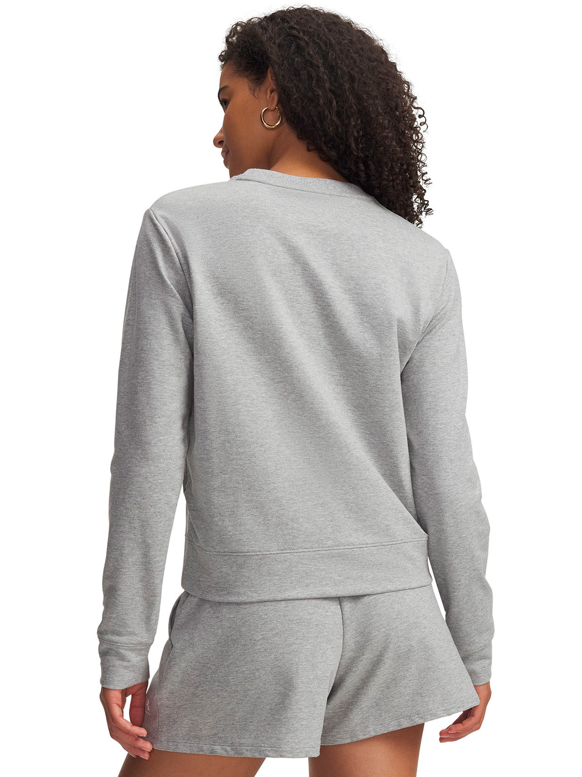 Poleron UA Sport Terry gris para mujer