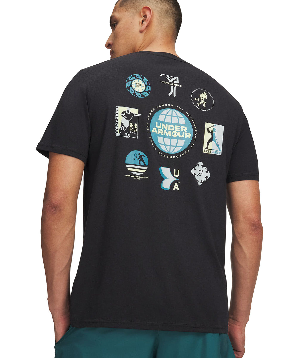 UA M All Sports SS Polera Manga Corta negro para hombre