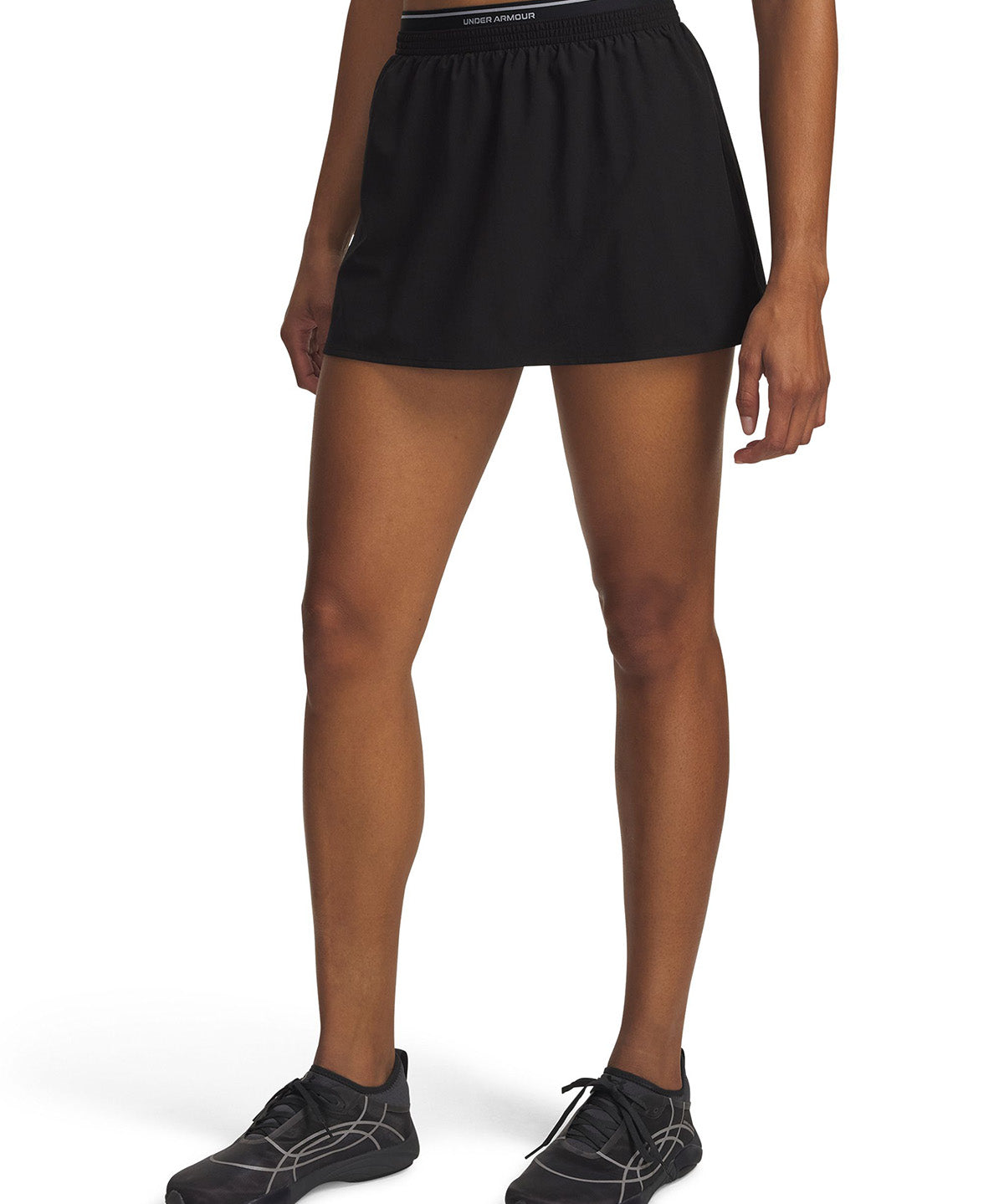 Falda UA Vanish Woven Skort negra para mujer