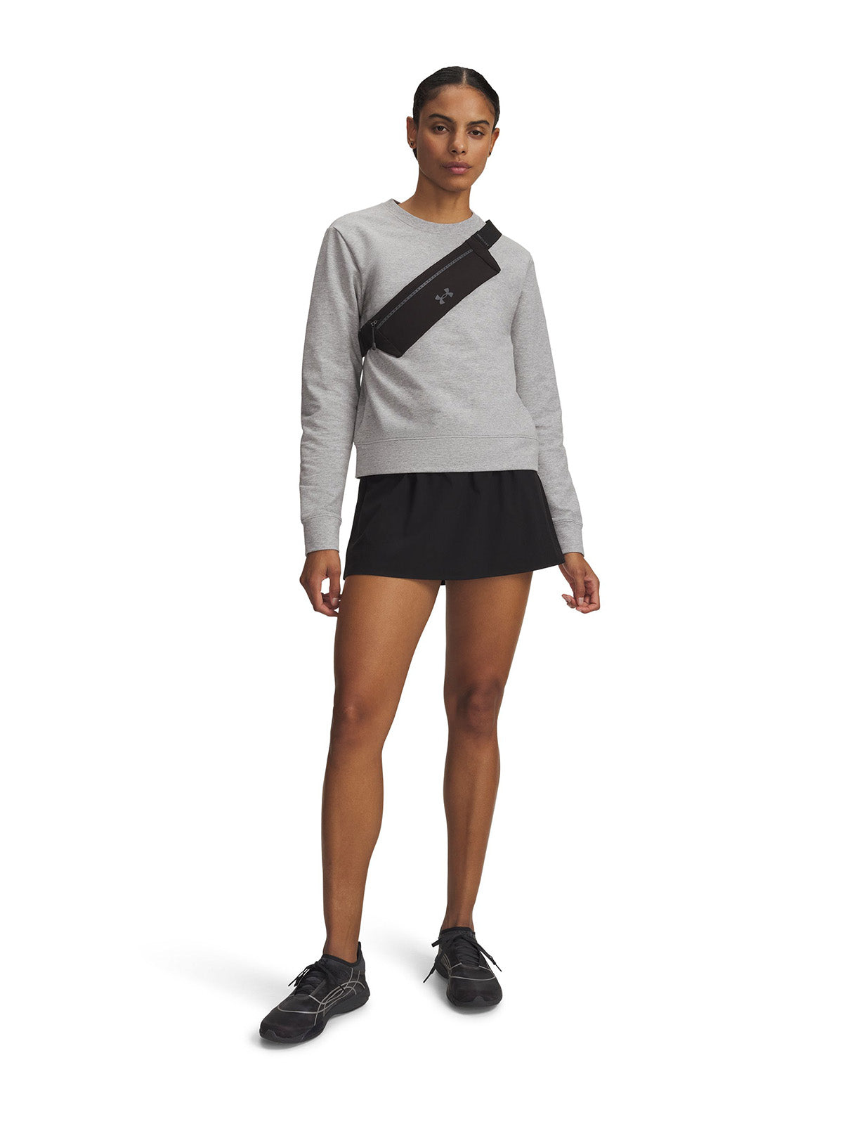 Falda UA Vanish Woven Skort negra para mujer