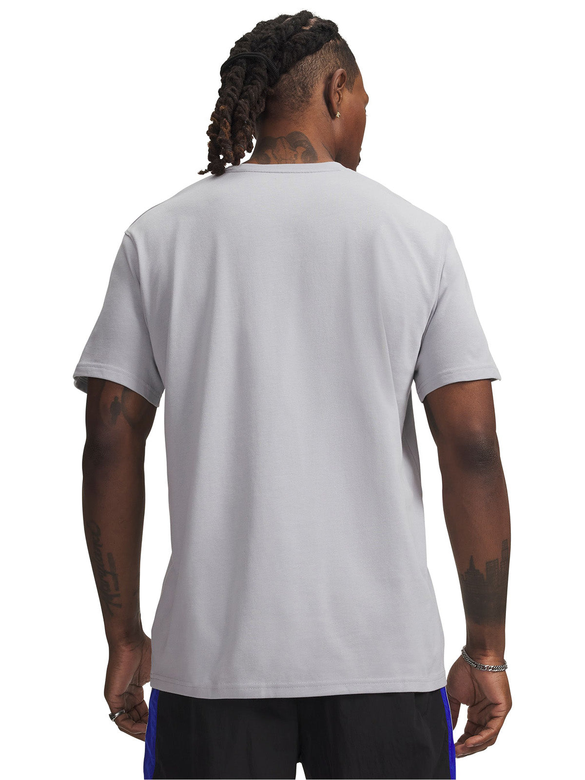 Polera manga corta UA Heavyweight gris para hombre