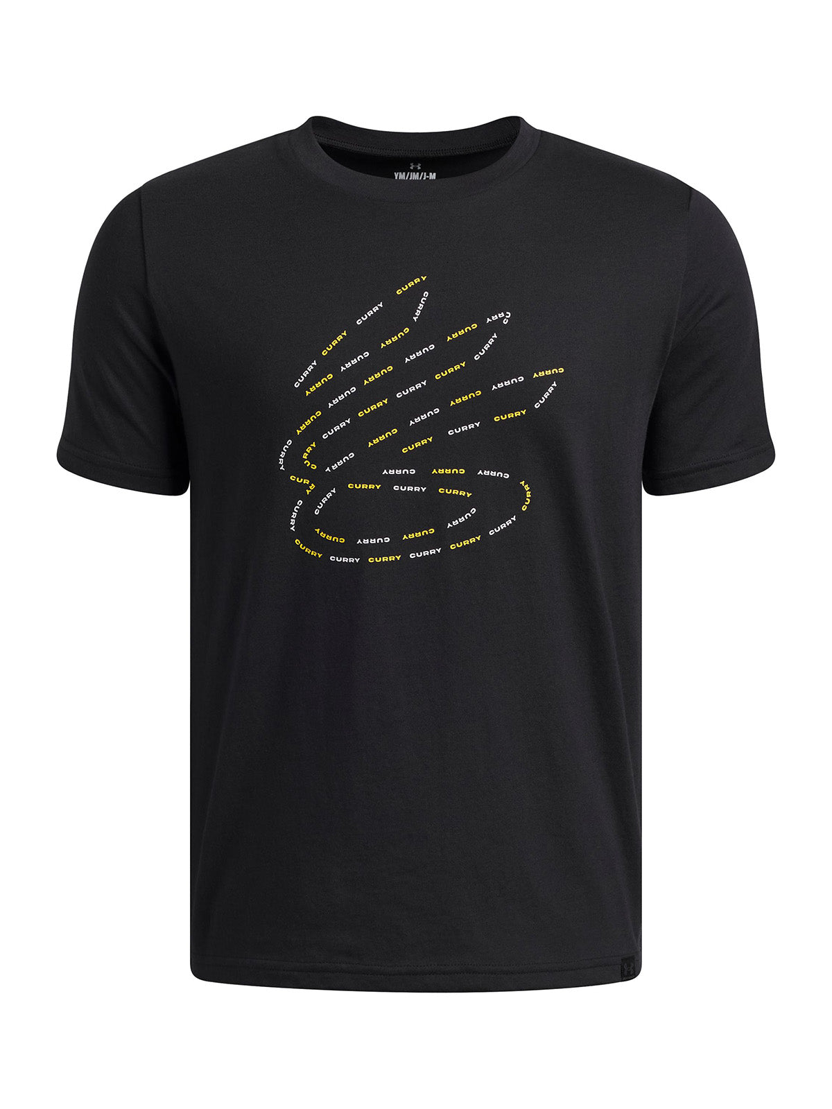 UA Curry Boys Logo Polera Manga Corta negro para niño