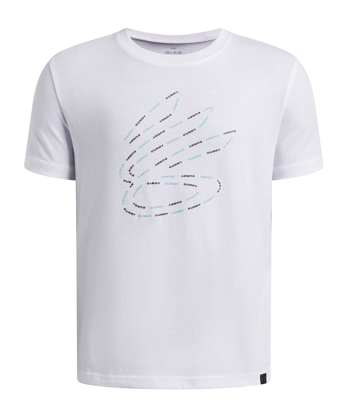 UA Curry Boys Logo Polera Manga Corta blanco para niño