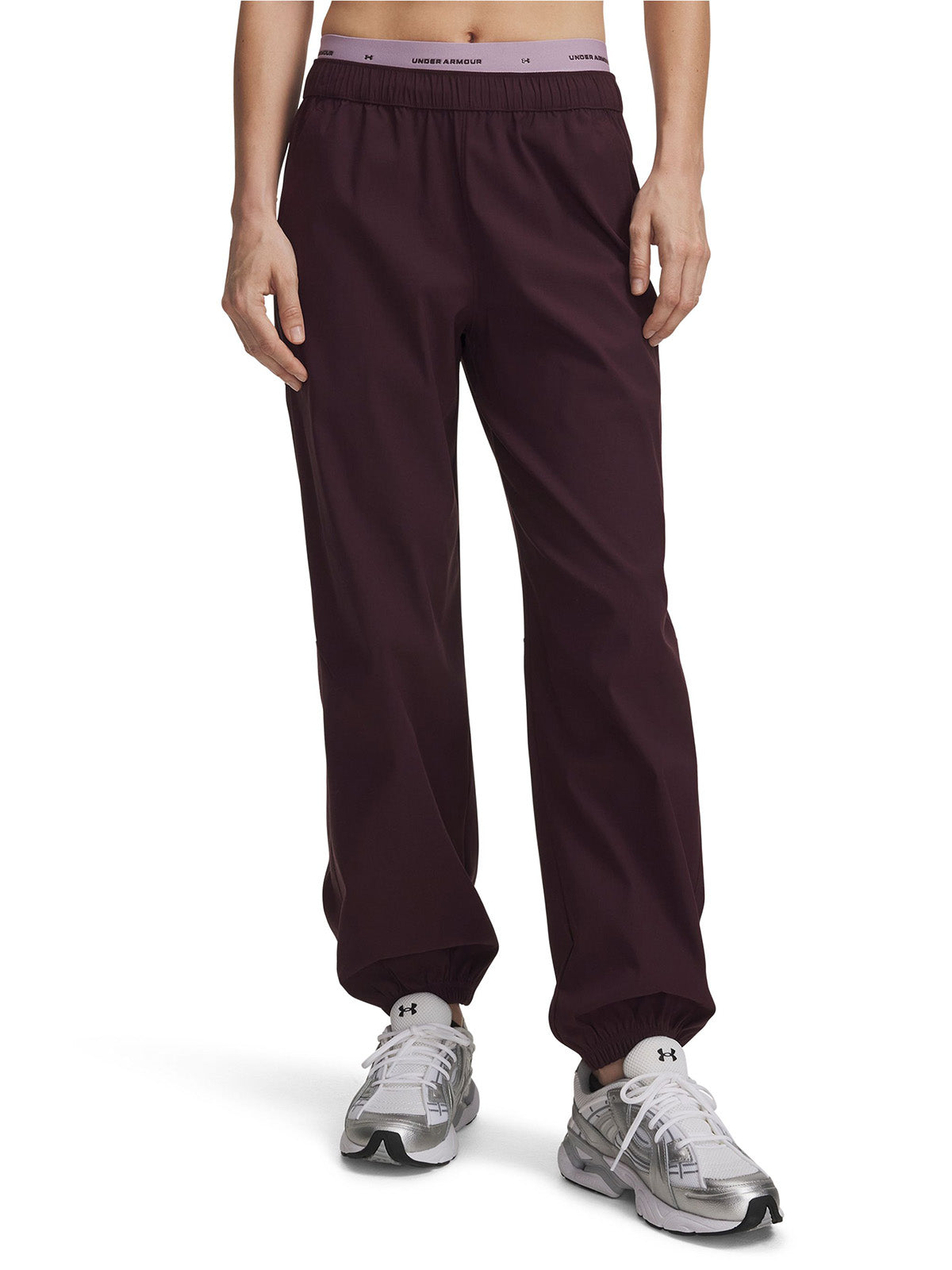 Jogger UA Unstoppable Woven rojo para mujer