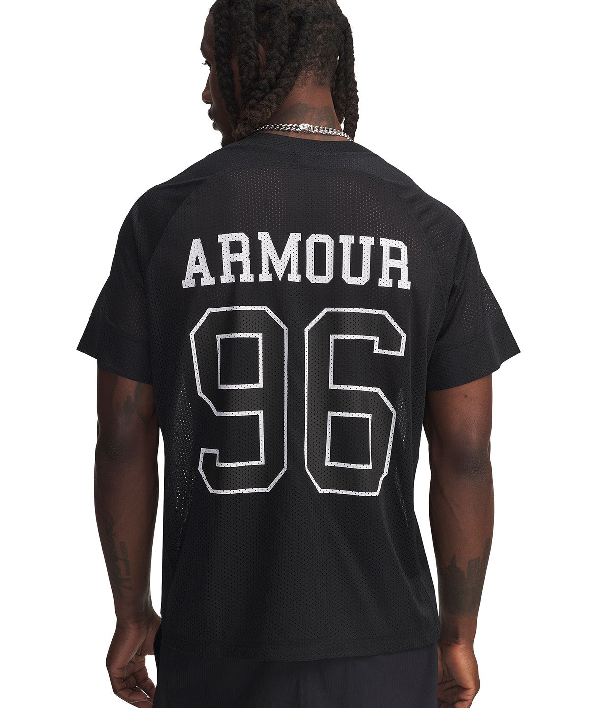 UA Mesh Jersey Polera Manga Corta verde para hombre