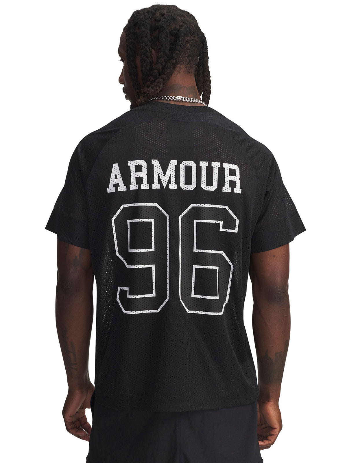 UA Mesh Jersey Polera Manga Corta verde para hombre
