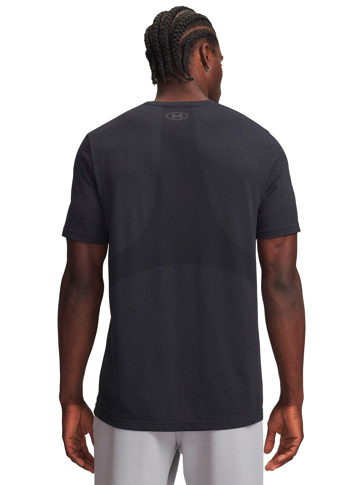 Polera manga corta UA Vanish Seamless negro para hombre