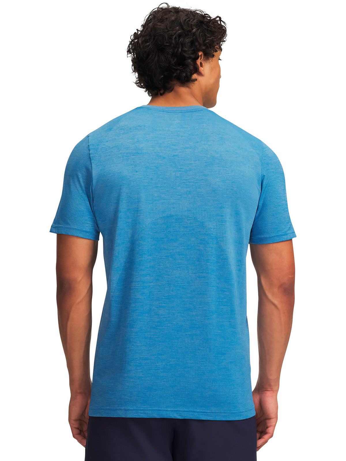 Polera manga corta UA Vanish Seamless azul para hombre