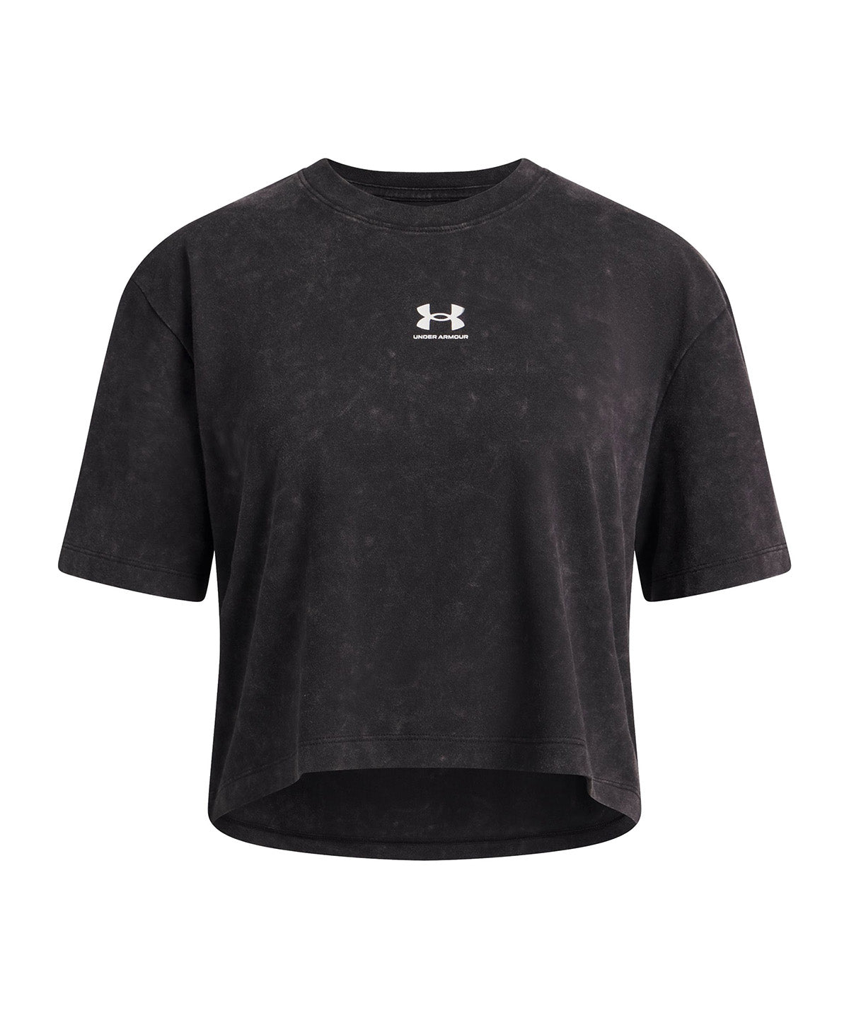 UA Rival Wash SS Polera Manga Corta negro para niña
