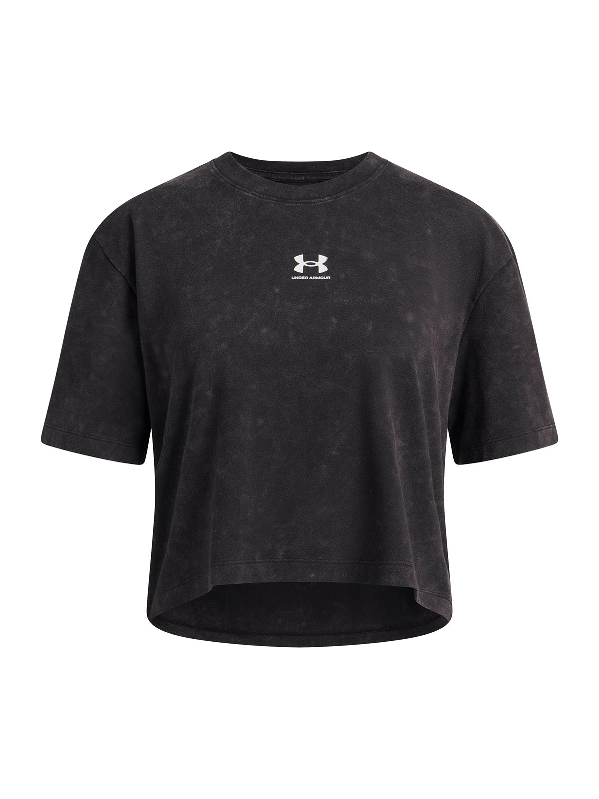 UA Rival Wash SS Polera Manga Corta negro para niña