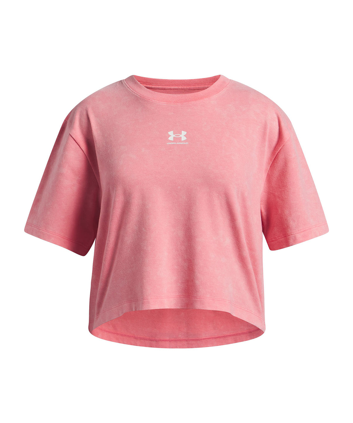 UA Rival Wash SS Polera Manga Corta rosado para niña