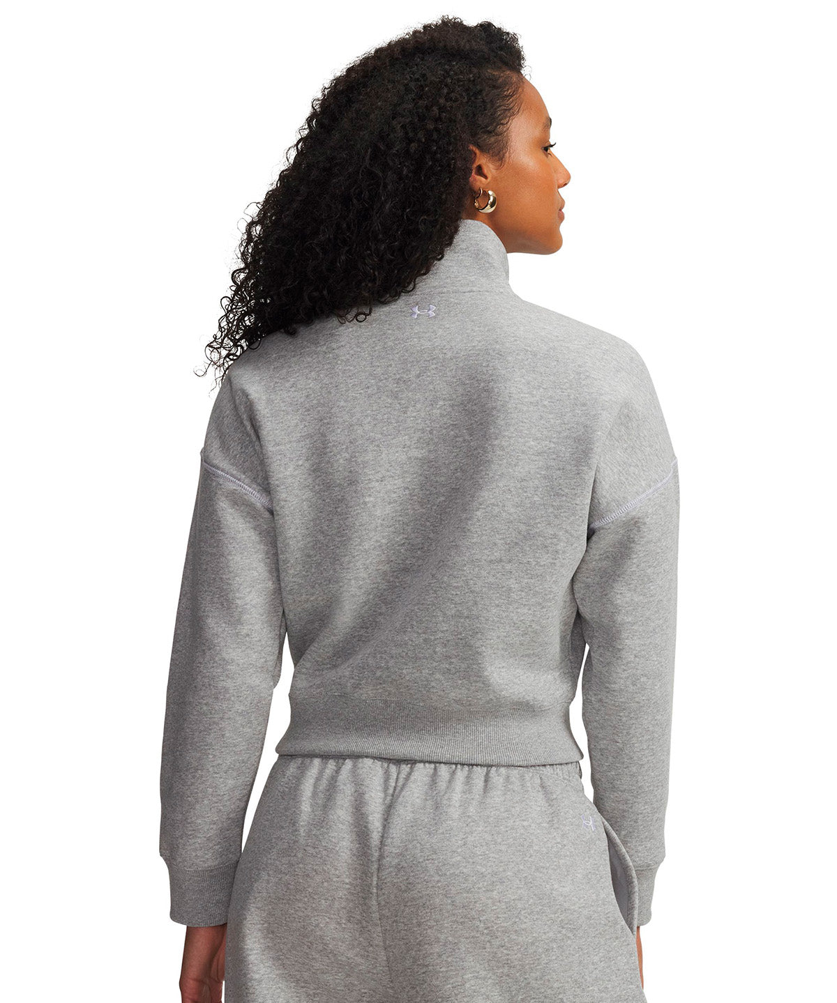 UA Rival Fleece Script gris para mujer
