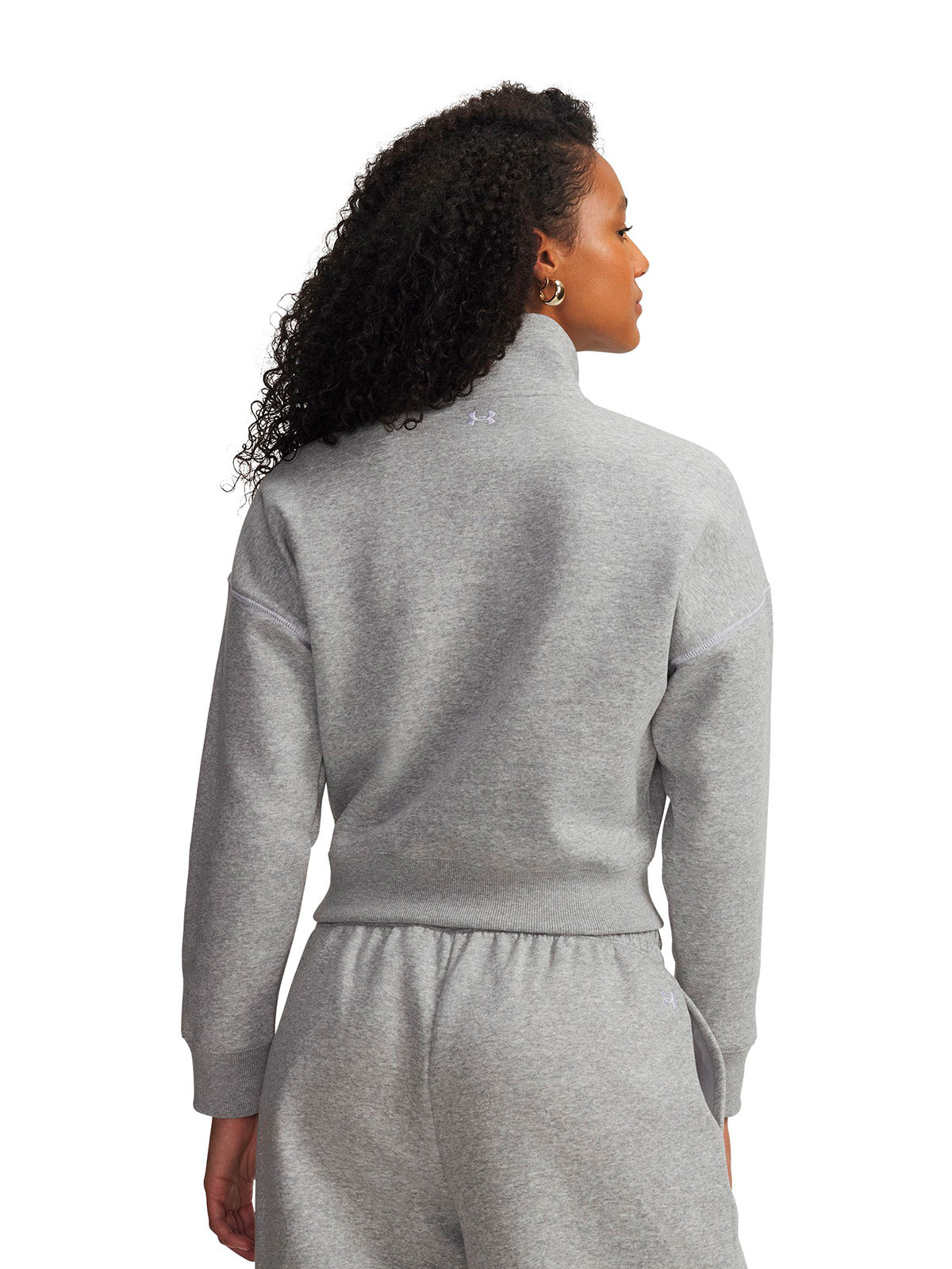 UA Rival Fleece Script gris para mujer
