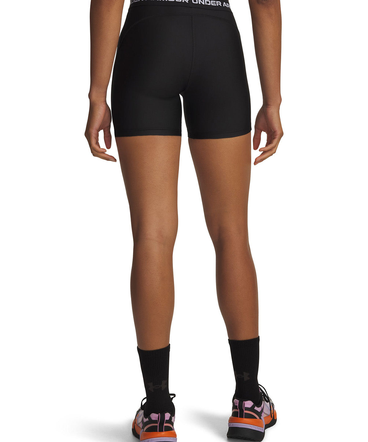 UA HeatGear Middy Short negro para mujer