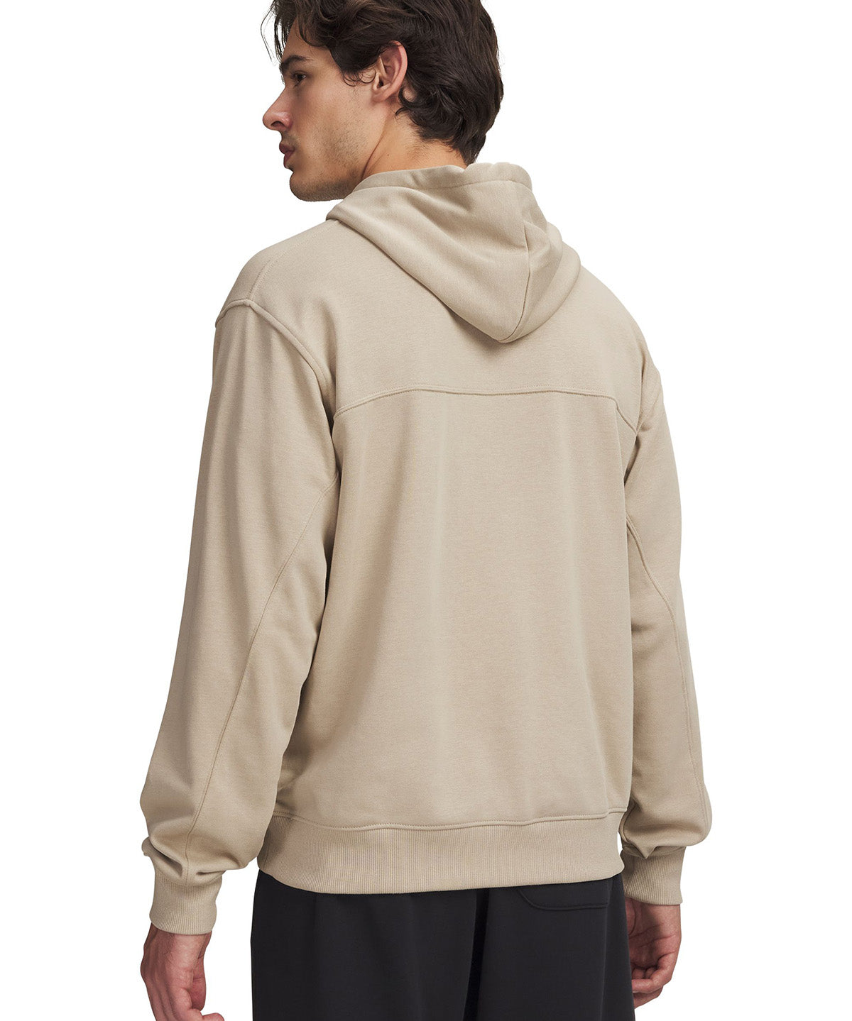 UA Rival Lightweight Hoodie Poleron café para hombre