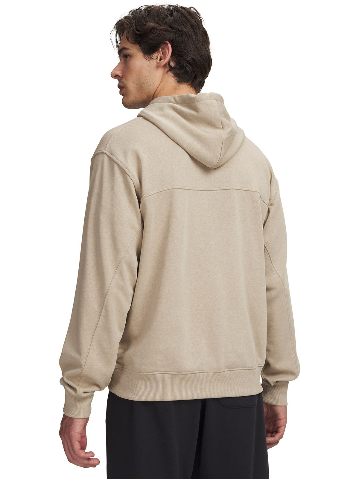 UA Rival Lightweight Hoodie Poleron café para hombre