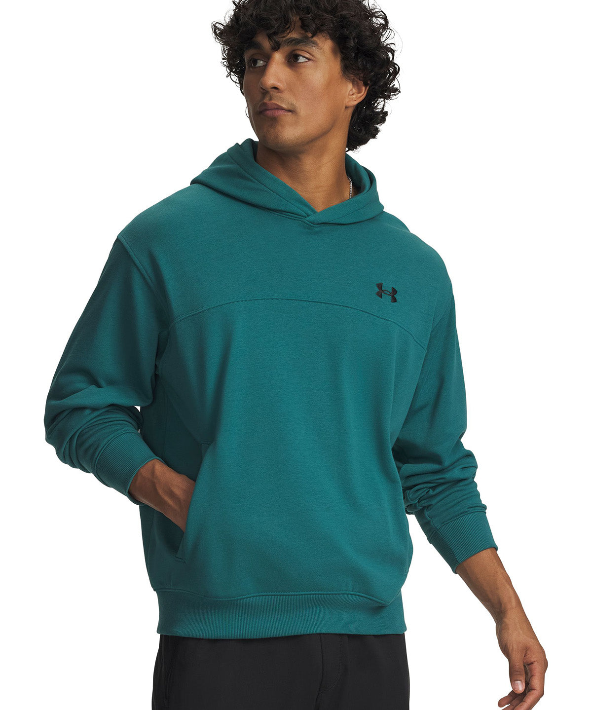 UA Rival Lightweight Hoodie Poleron verde para hombre