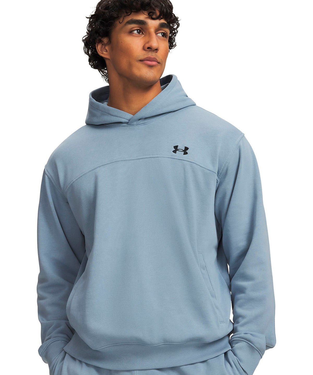 Poleron UA Rival Lightweight azul para hombre