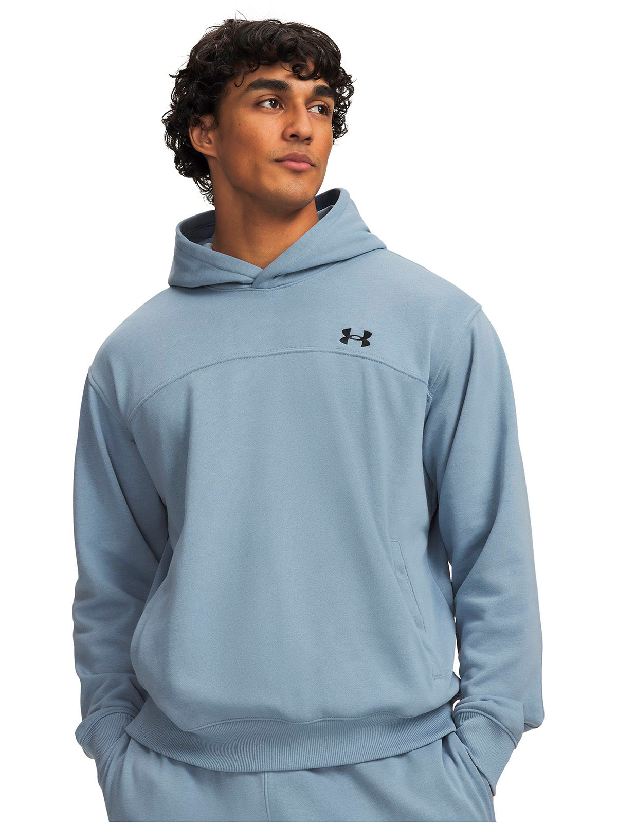Poleron UA Rival Lightweight azul para hombre