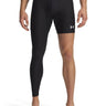 UA HeatGear Asymmetrical Right Leggings Primera Capa Inferior negro para hombre