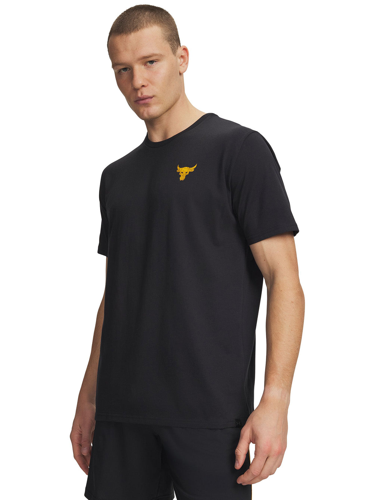 UA Project Rock Rents Due Polera manga corta negro para hombre