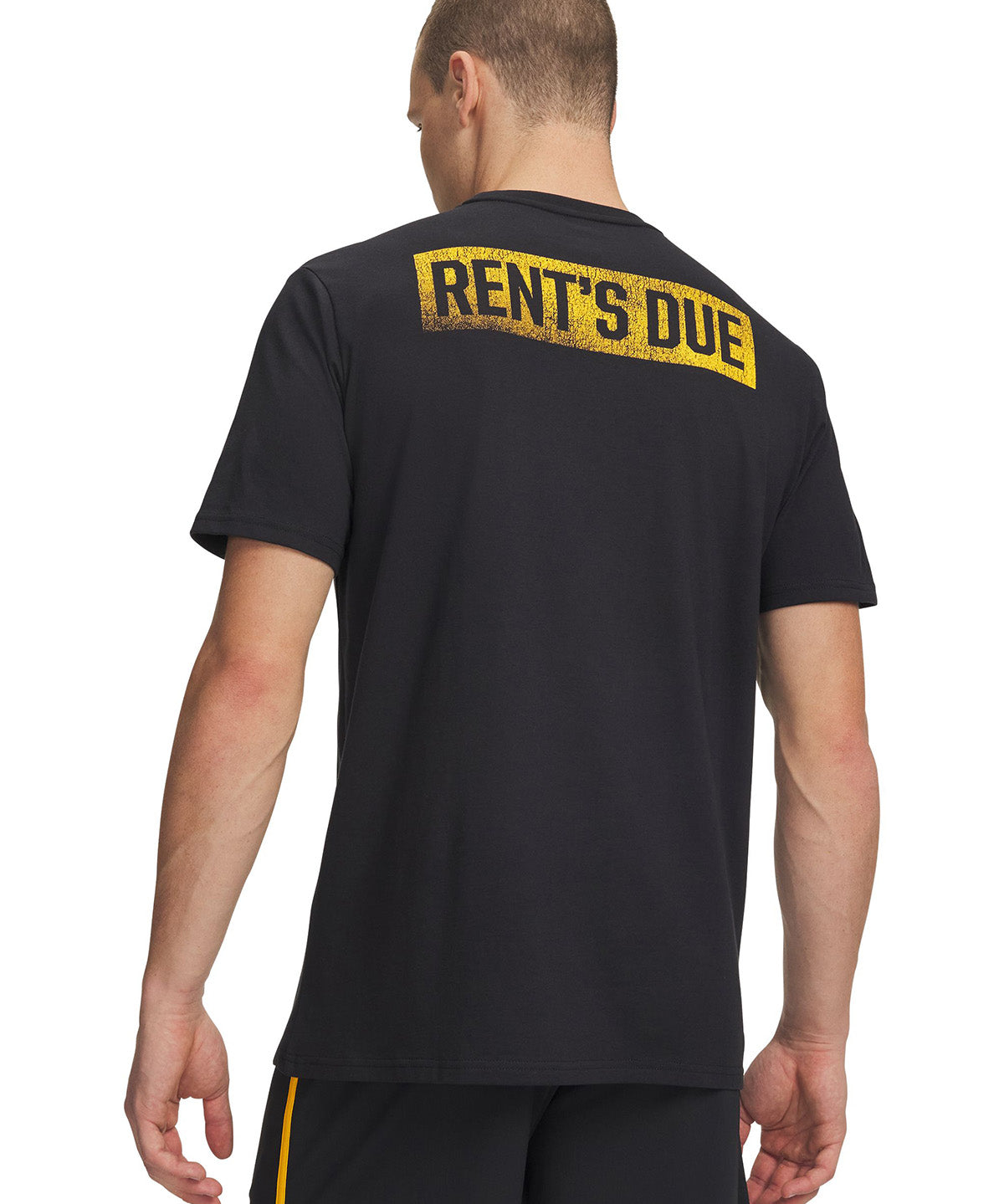 UA Project Rock Rents Due Polera manga corta negro para hombre