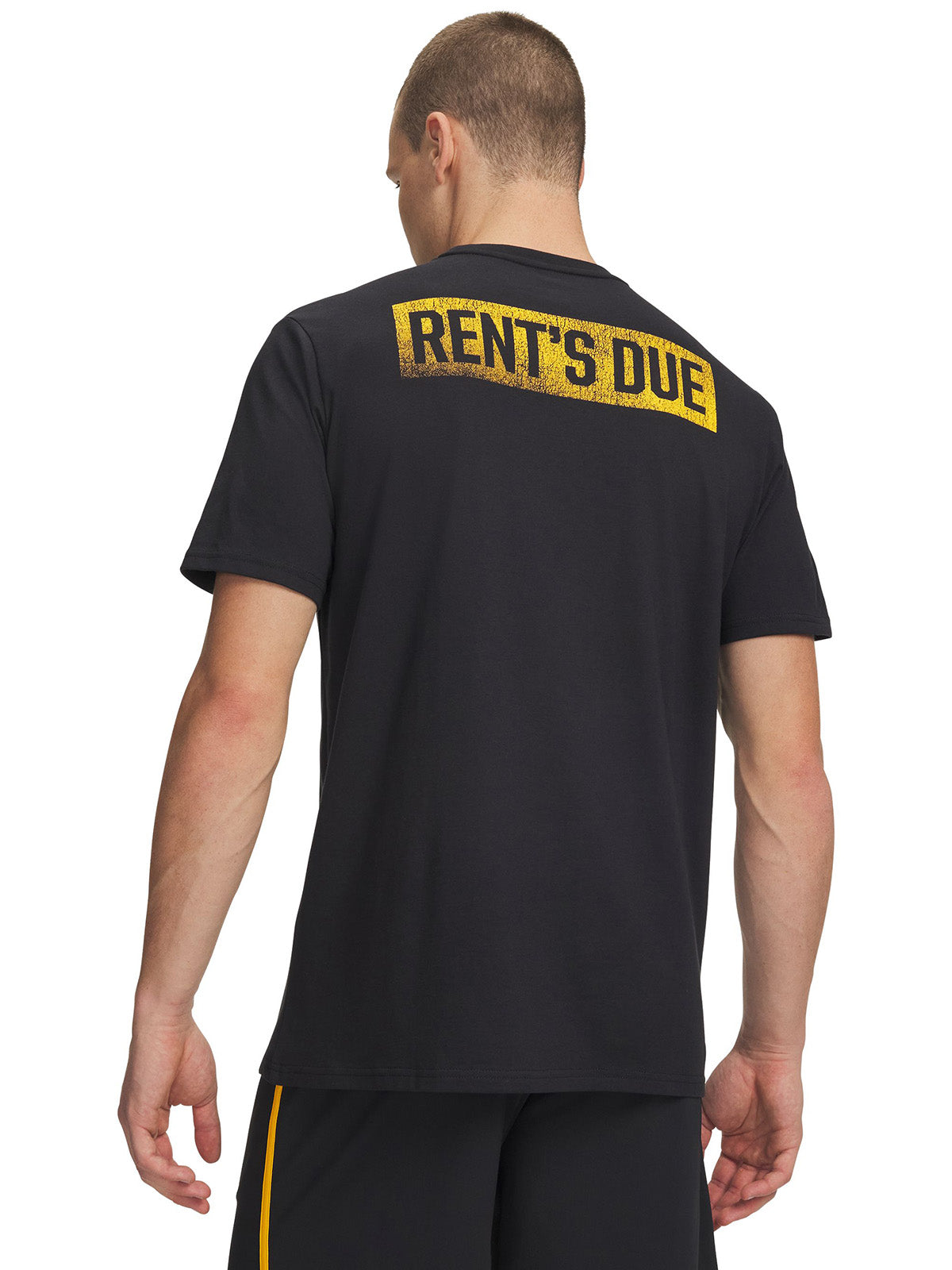 UA Project Rock Rents Due Polera manga corta negro para hombre