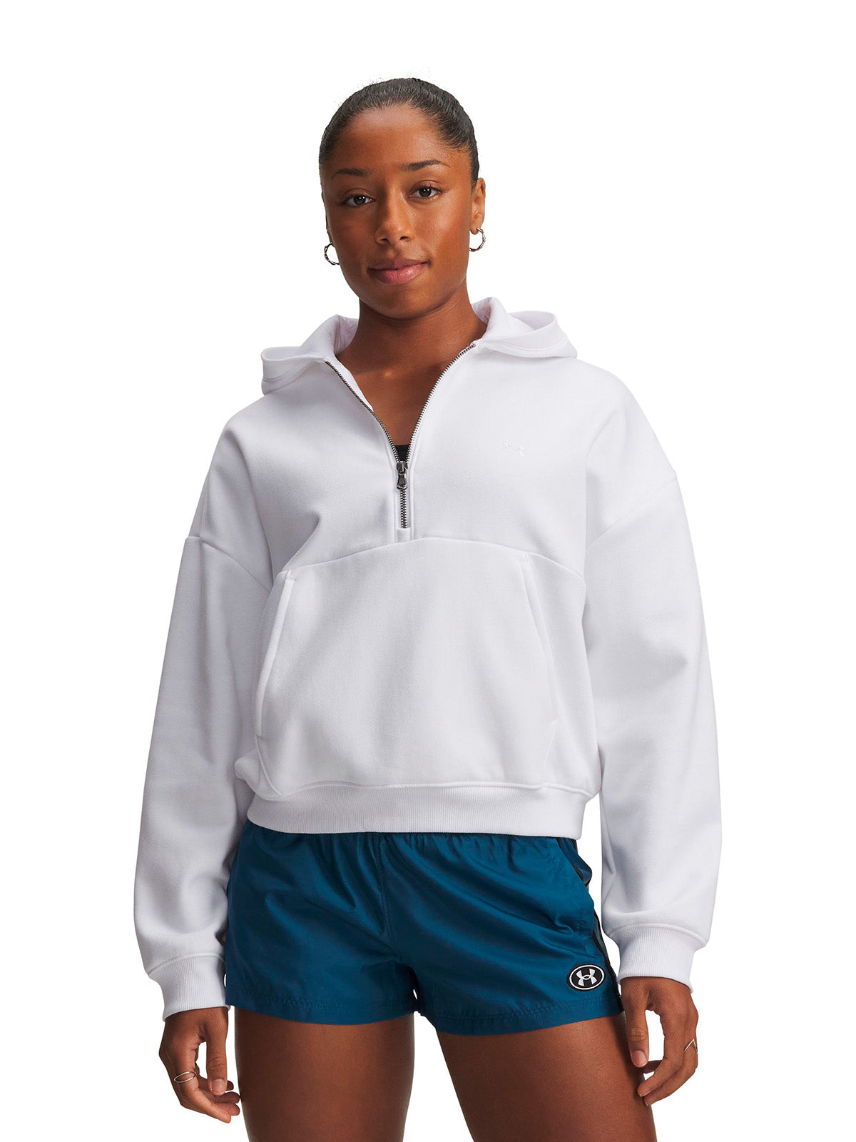 UA Icon Fleece blanco para mujer