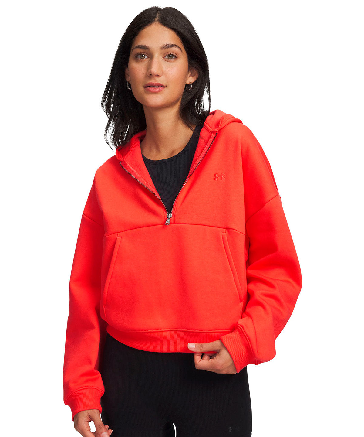 UA Icon Fleece rojo para mujer