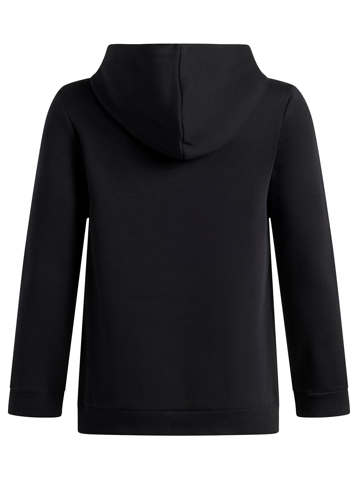 Poleron UA Rival Fleece negro para niño