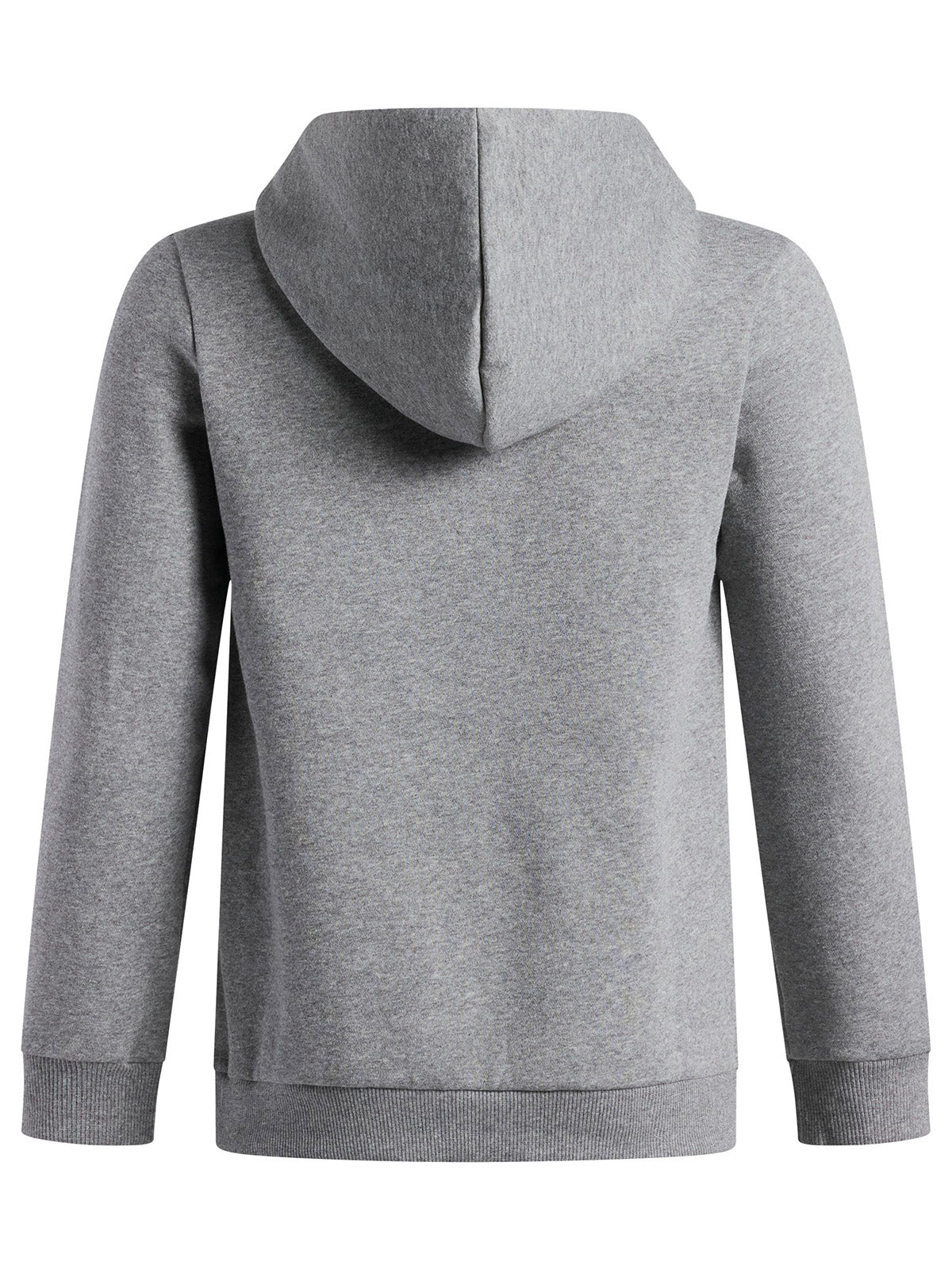 Poleron UA Rival Fleece gris para niño