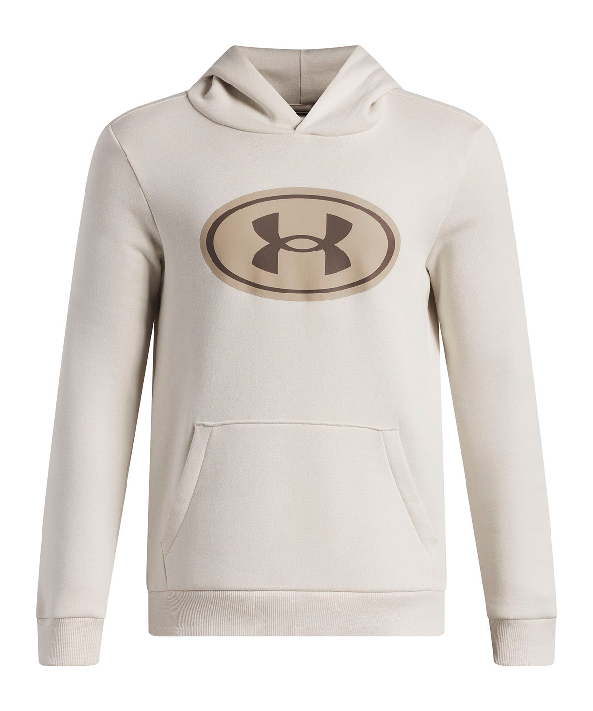 Poleron UA Rival Fleece blanco para niño