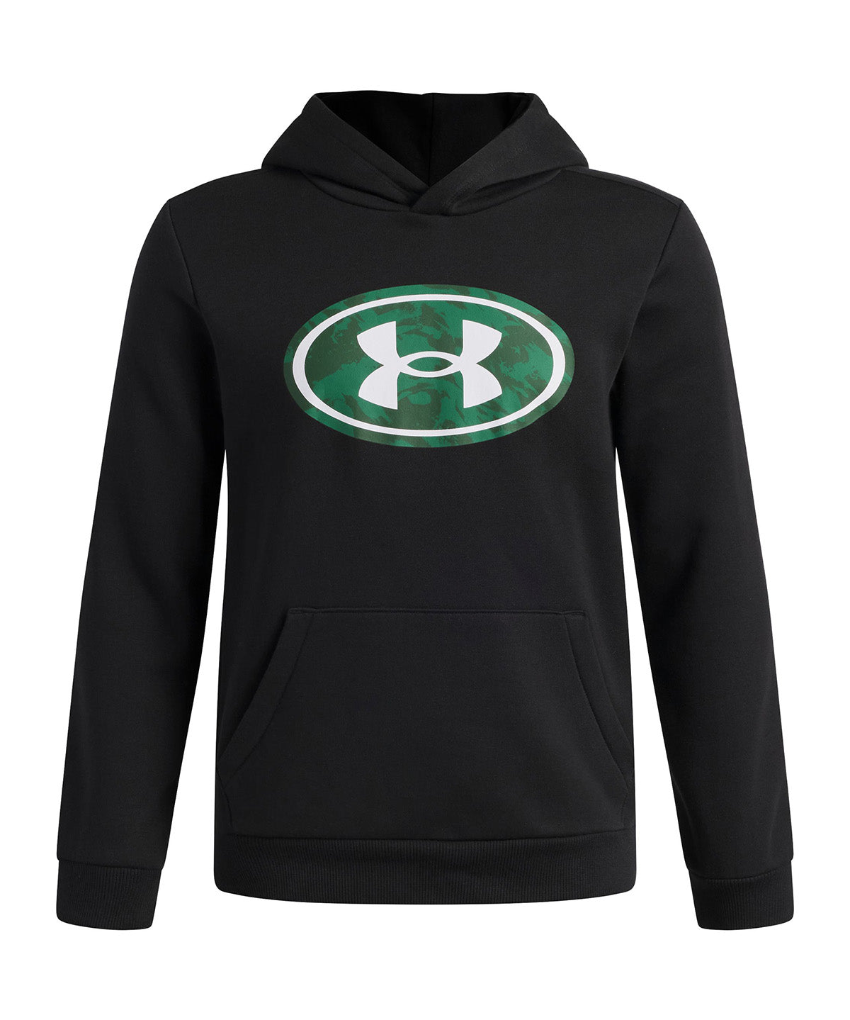 Poleron UA Rival Fleece negro para niño