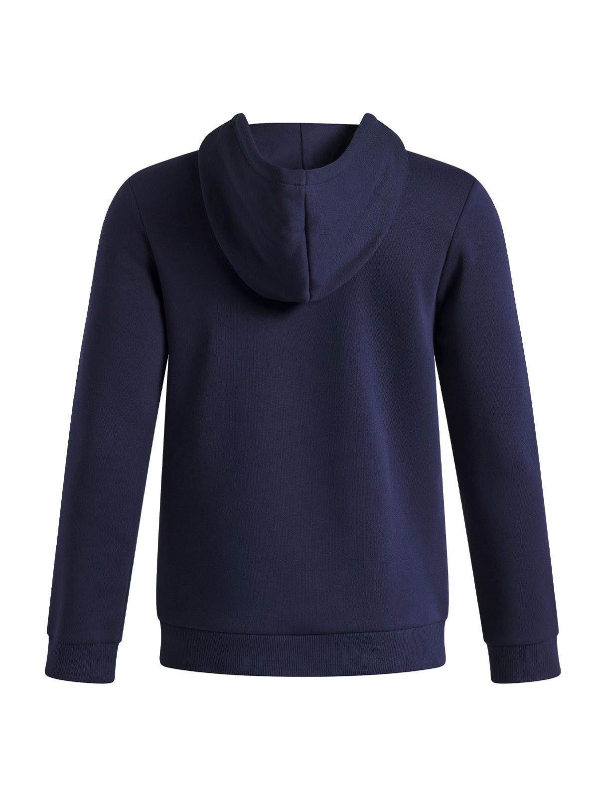 Poleron UA Rival Fleece azul marino para niño