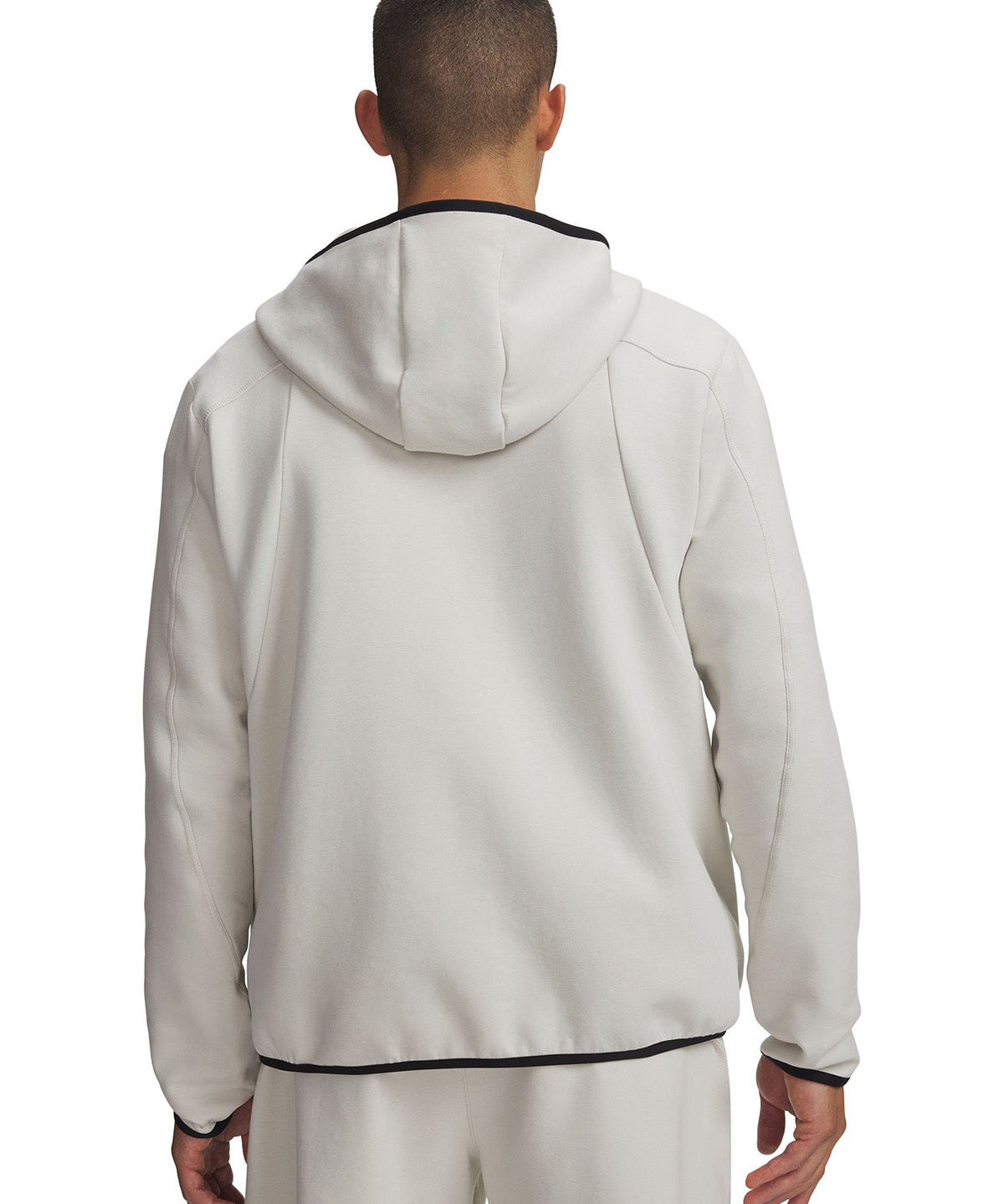 Poleron UA Unstoppable Fleece Full Zip blanco para hombre