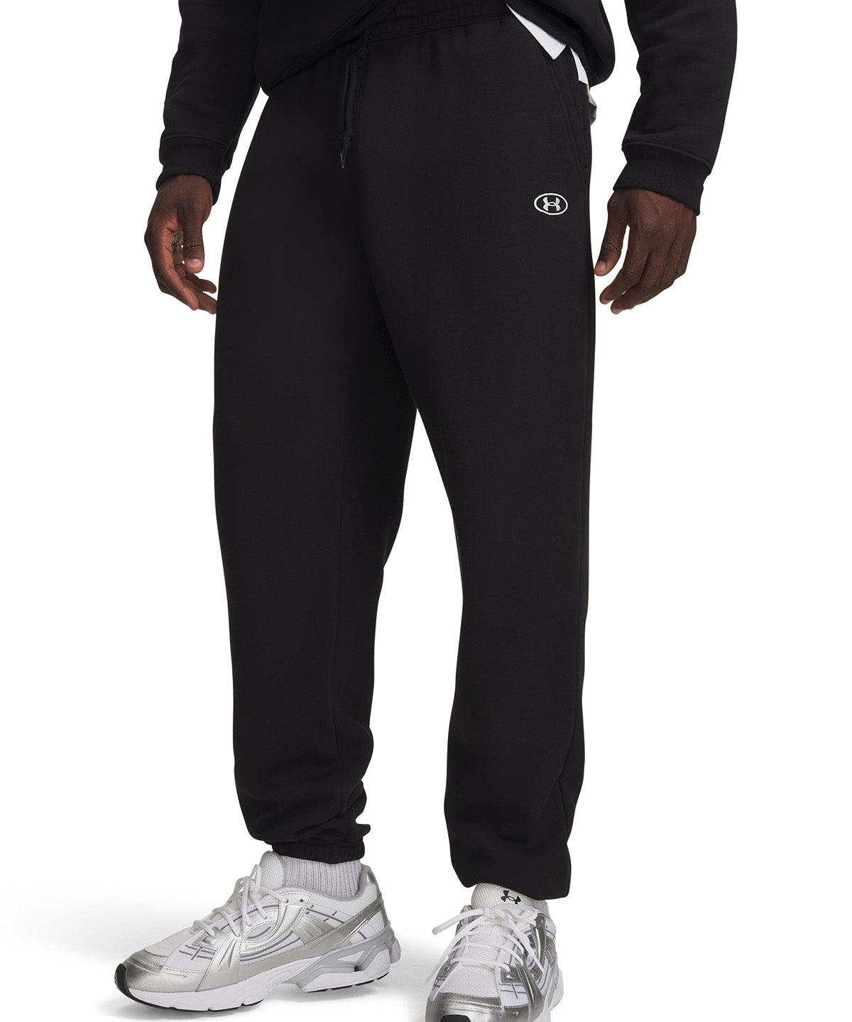Pantalon UA Rival Fleece negro para hombre