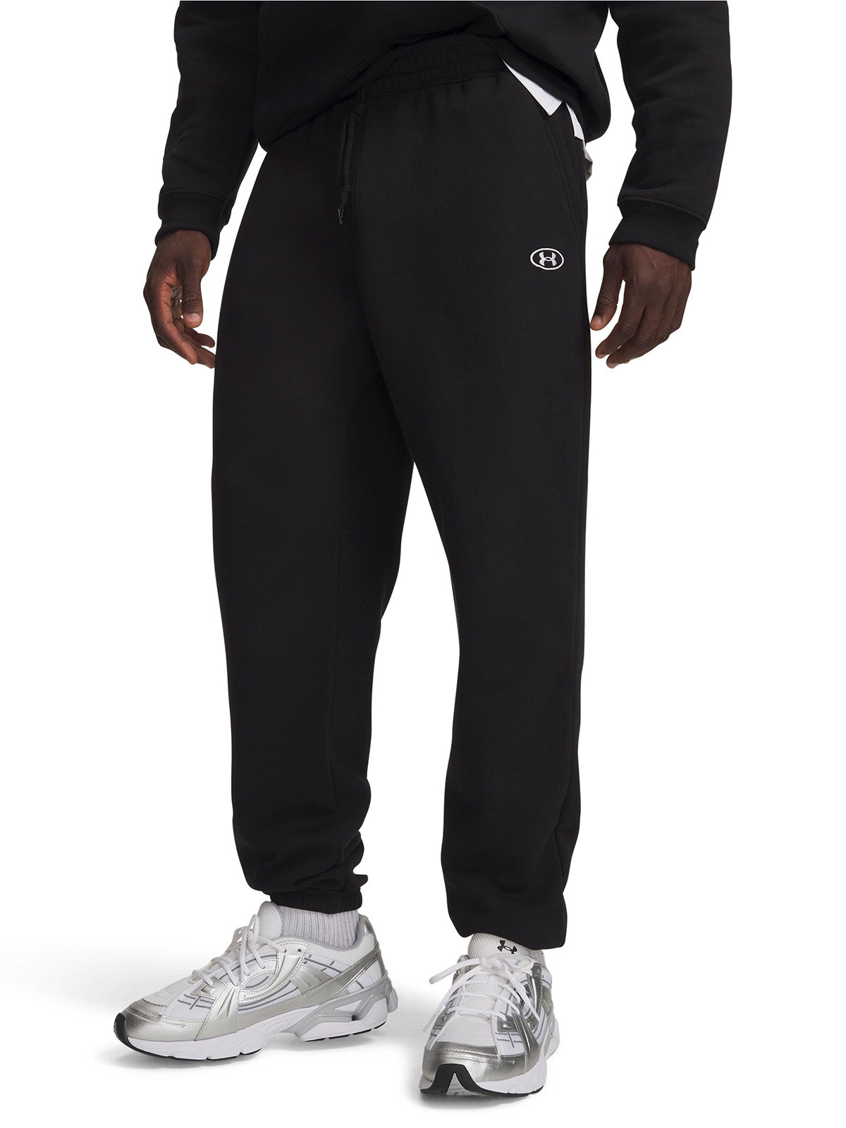 Pantalon UA Rival Fleece negro para hombre